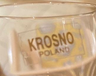 Krosno Poland Shot Glasses