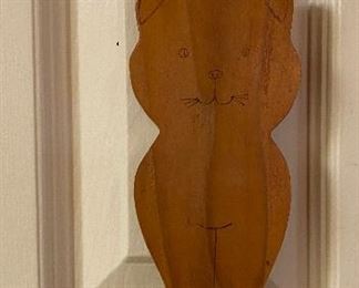 Wooden Hand Crafted Kitty Kat