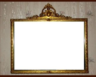 Antique Ornately Framed Mirror