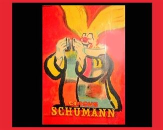 Large Circus Poster Circus Schumann 