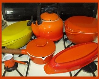 Vintage Enameled Cast Iron Cookware 