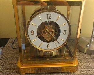 RARE LECOULTRE ATMOS MANTLE CLOCK BRASS & GLASS PERPETUAL MOTION