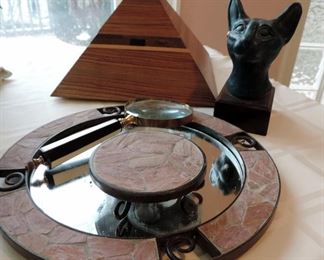MIRRORS & EGYPTIAN ITEMS