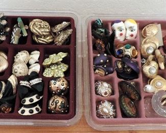 COSTUME JEWELRY CLIP EARRINGS