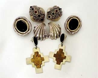 STERLING AND STONE EARRINGS