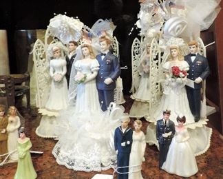 VINTAGE AND WWII WEDDING CAKE TOPPERS