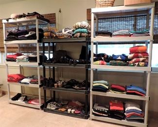DESIGNER SWEATERS, TOPS AND SHOES