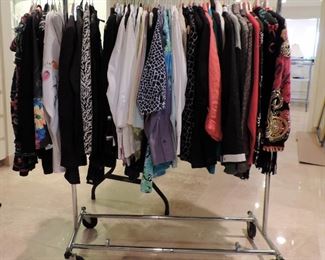DESIGNER SWEATERS, MICHAEL SIMON, CASHMERE, CHICO, DANA BUCKMAN, NEIMAN MARCUS, PETER NYGARD, JACKETS AND TOPS