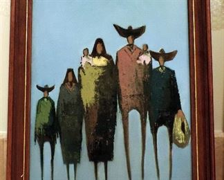 ART ORIGINAL OIL 1965 HECTOR LARA OROZCO MEXICO