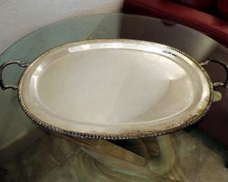 STERLING SILVER OVAL TRAY