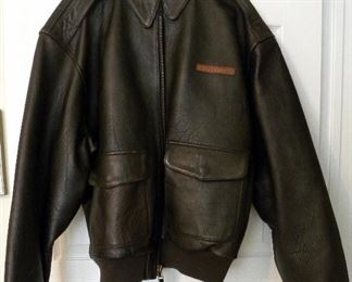 LEATHER BOMBER JACKET