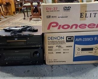 Pioneer DVD  Denon AV Receiver