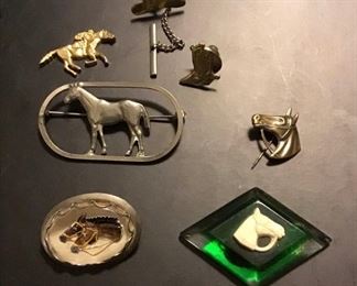 Vtg Equine Jewelry