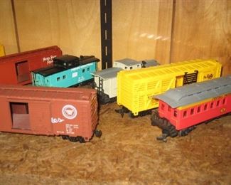 Large assortment of box cars all in excellent condition.