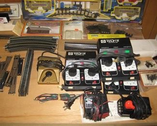 Transformers by Tech 2, Tyco & others, and assortment of accessories & tracks.