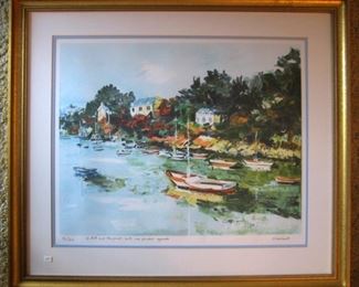 Renee Theobald signed Lithograph. 