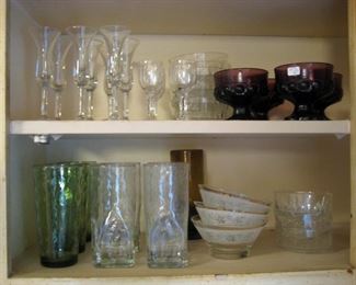 Mid century glass.