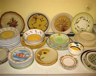 Mid Century plates 