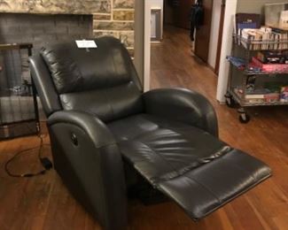 Recliner with electric controls.