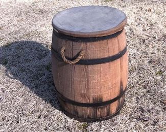 4. Ornamental Barrel with Storage
