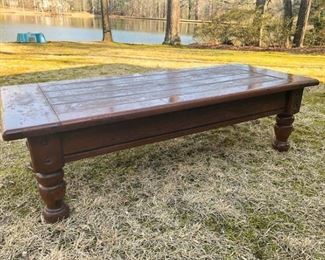 14. Wooden Coffee Table