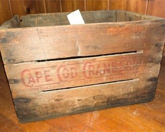 24. Antique Cape Cod Cranberries Crate