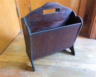 27. Wooden Magazine Rack