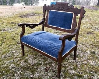 40. Antique Upholstered Armchair