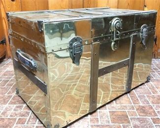 48. Chrome Metal Chest