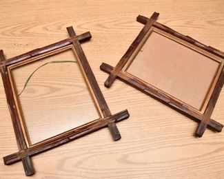 72. Pair of Rustic Wood Frames
