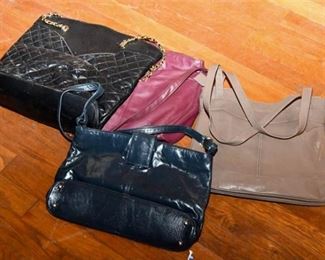 82. Four 4 Leather Handbags