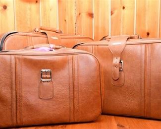 85. Three 3 World Traveler Leather Bags