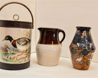103. Pottery Vessels and Duck Design Bucket