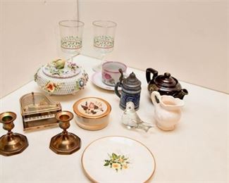 107. Assorted Porcelain Decor and More