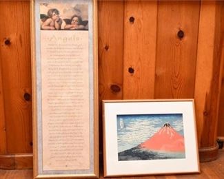 113. Two 2 Framed Prints Including Hokusai