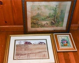 117. Three 3 Art Prints
