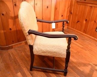121. Taupe Upholstered Armchair