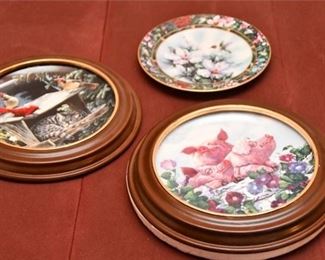 127. Three 3 Porcelain Wall Decor Pieces