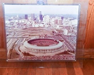 138. Photographic Print of Cincinnati with Riverfront Stadium