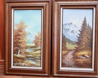 141. Two 2 P. Coneler Signed Paintings