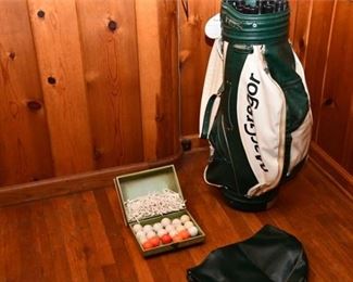 142. MacGregor Golf Bag with Tees and Balls