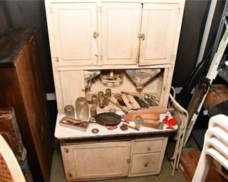 151. Hutch with Kitchen Utensils