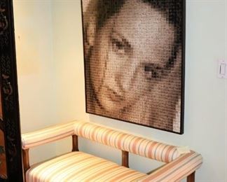 Settee and Large Decorative Photo