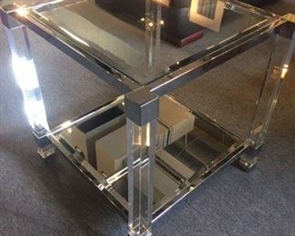 Glass and Mirrored End table