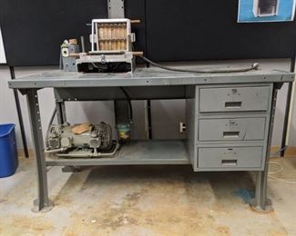 Vac Form Press With Work Desk