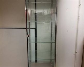 Glass Display Case On Casters