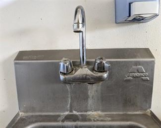 Hand washing Station With Soap And Paper Towel Dispenser