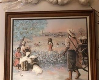 cotton field painting 