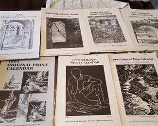 Washington Area Printmakers Original print Calendars 