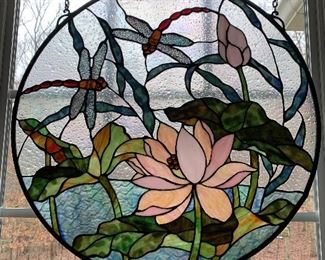 Dragonfly stain glass - substantial size